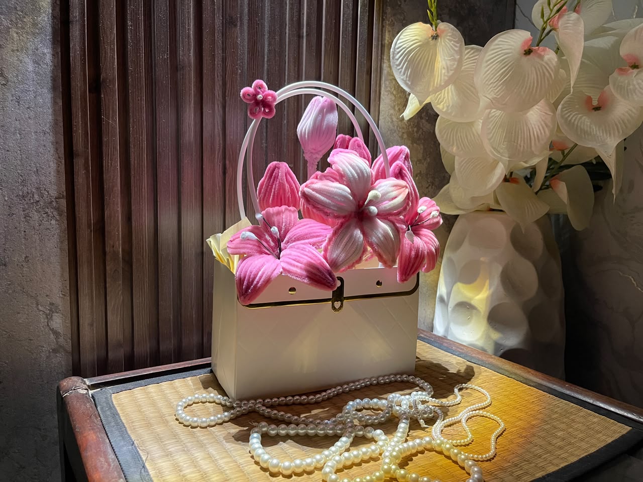 Blush Bloom Handbag Bouquet 💗