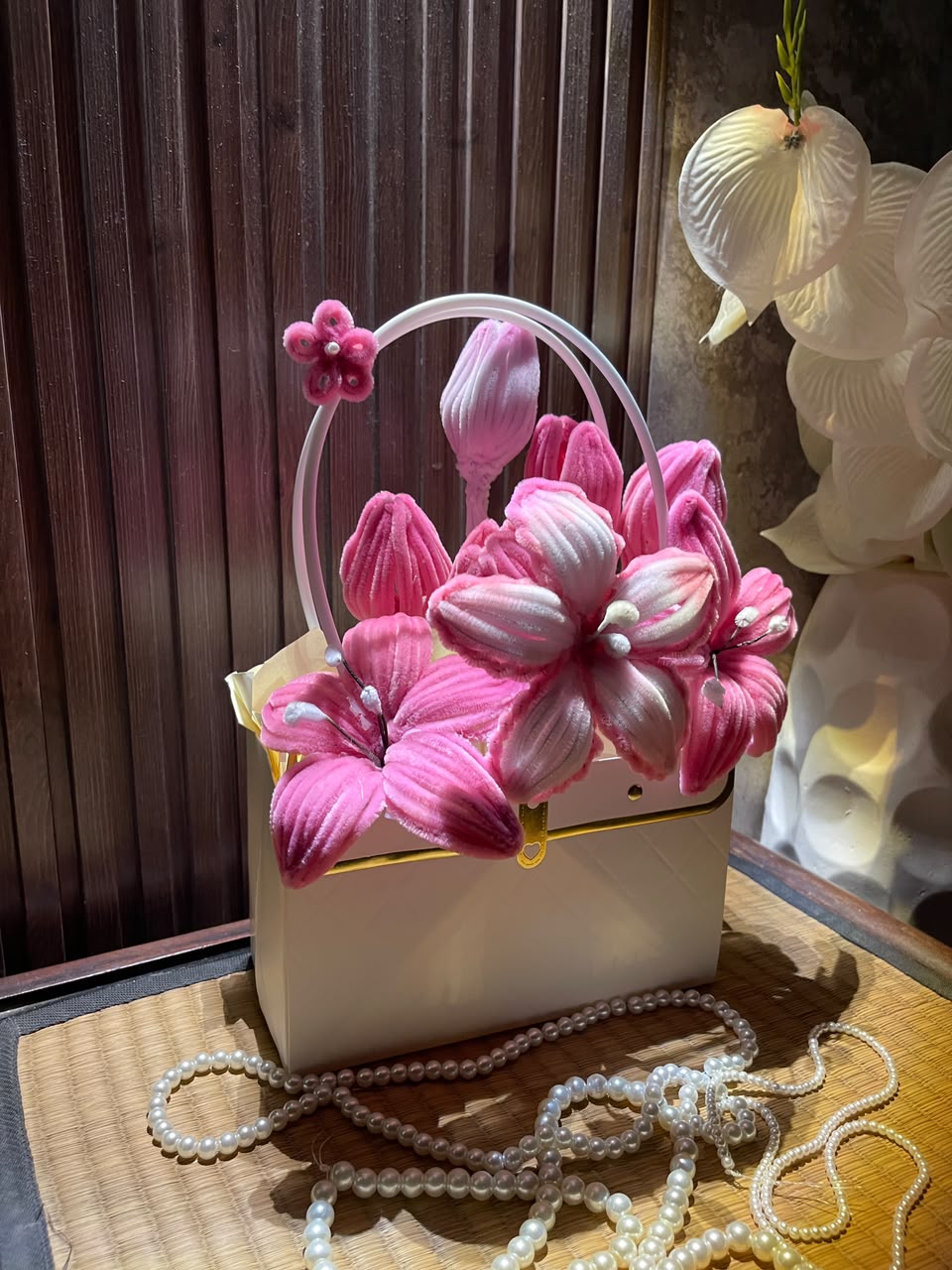 Blush Bloom Handbag Bouquet 💗